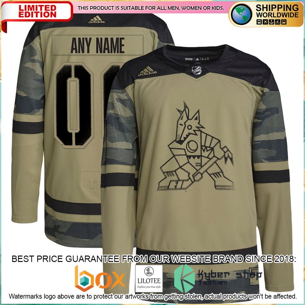 arizona coyotes adidas military appreciation team custom camo hockey jersey 1 736