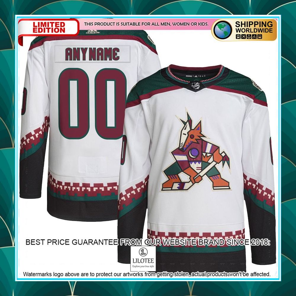 arizona coyotes adidas primegreen pro custom white hockey jersey 1 306