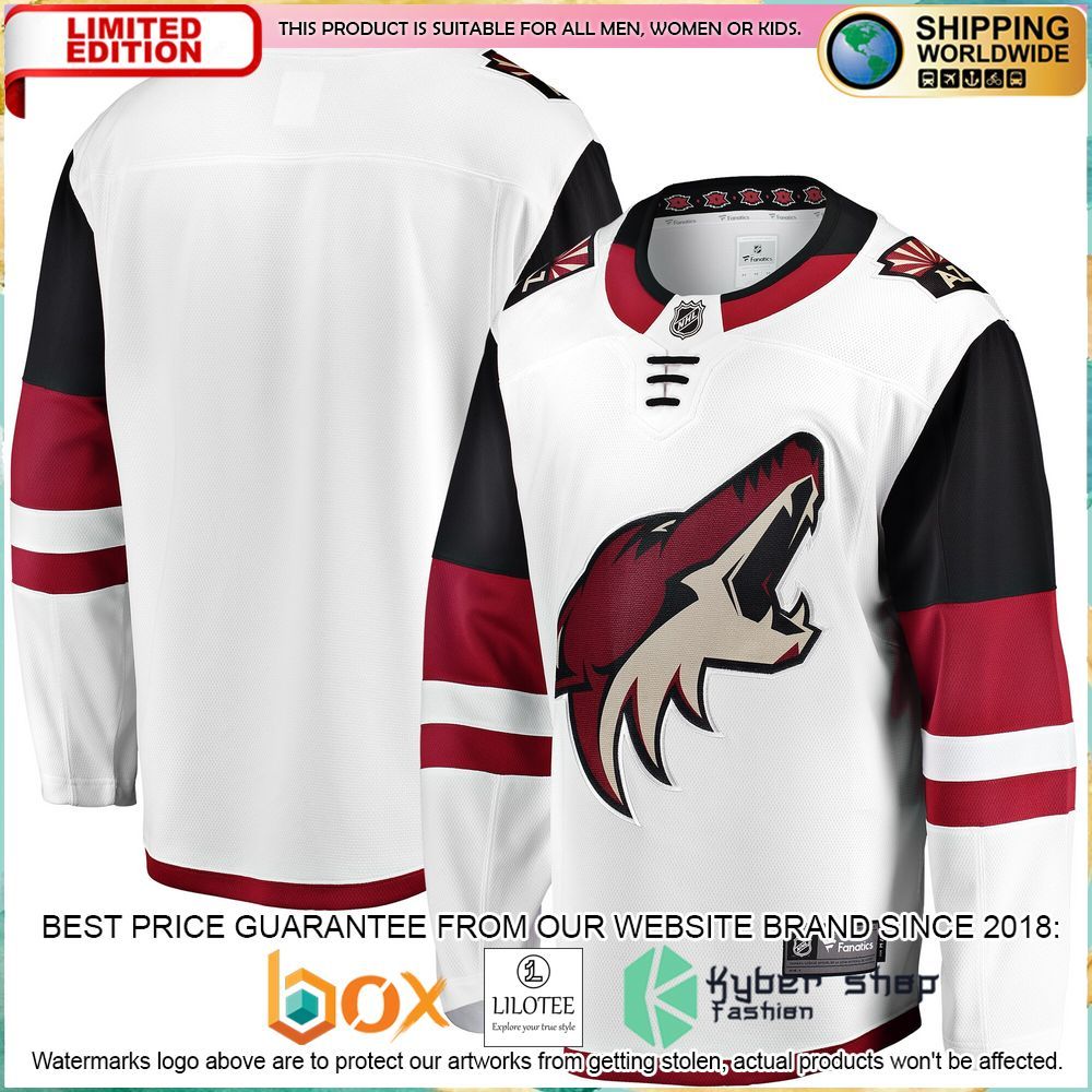 arizona coyotes away white hockey jersey 1 946