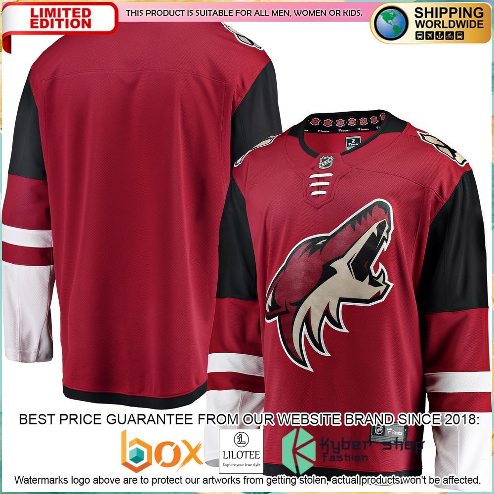 arizona coyotes home red hockey jersey 1 87