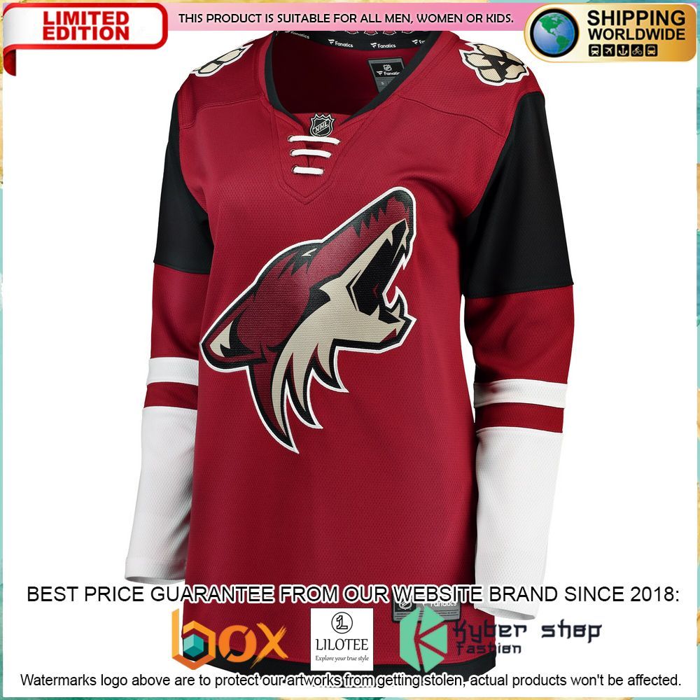 arizona coyotes womens breakaway home red hockey jersey 2 380
