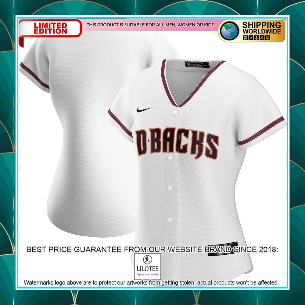 arizona diamondbacks nike womens home 2020 white baseball jersey 1 71
