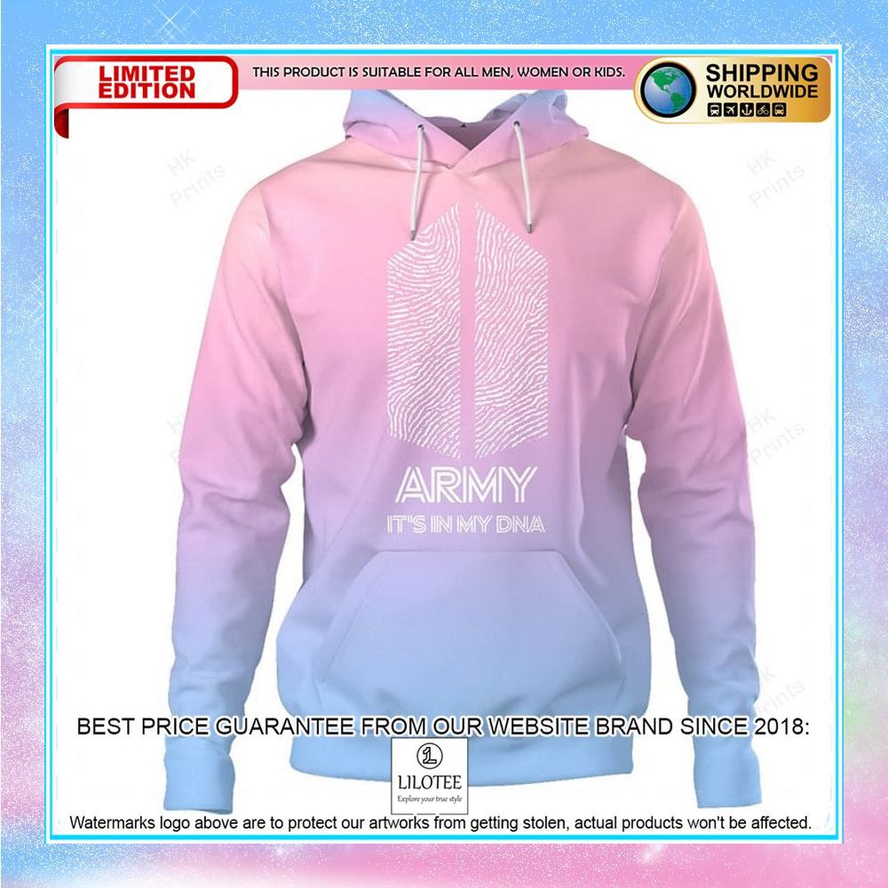 army its in my dna bts 10th anniversary 3d hoodie 2 337