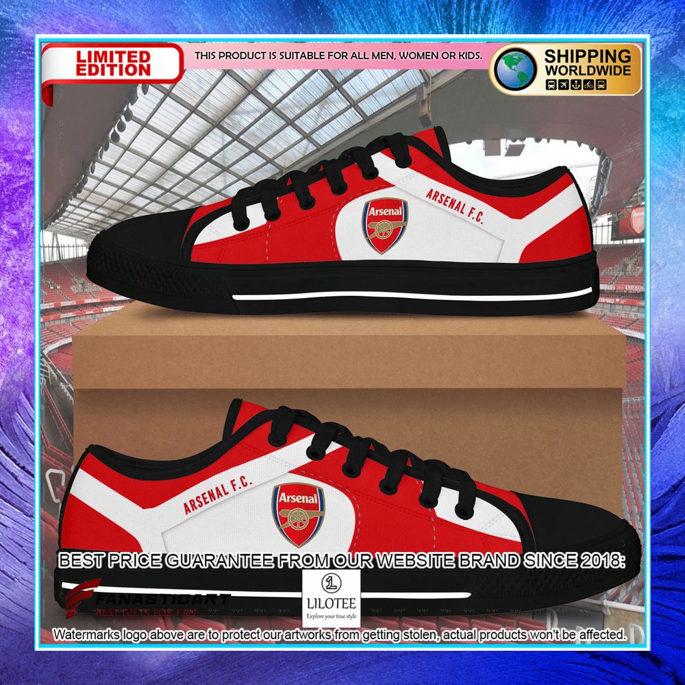 arsenal fc canvas low top shoes 1 123