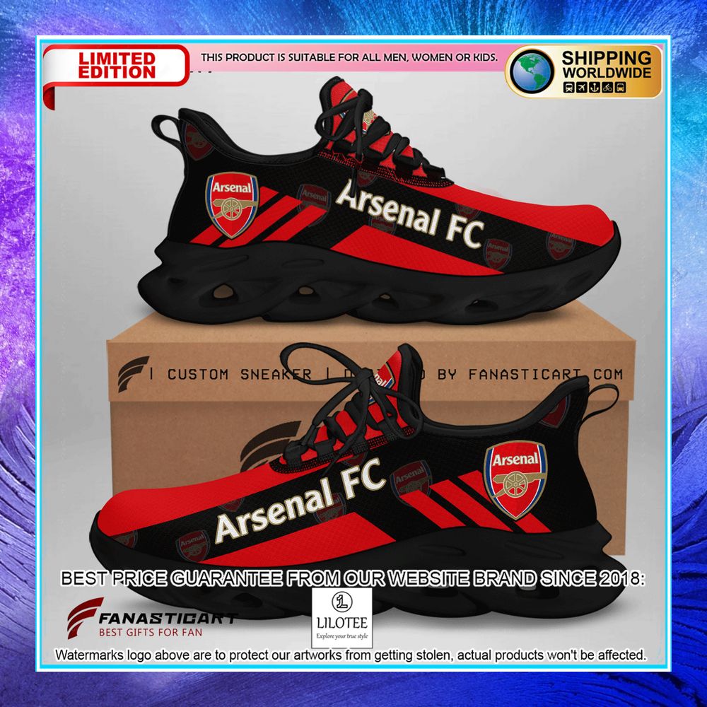 arsenal fc logo black max soul shoes 1 332
