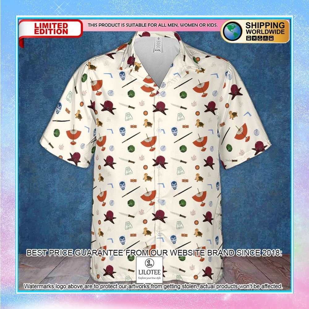 avatar the last airbender medley pattern hawaiian shirt 2 978