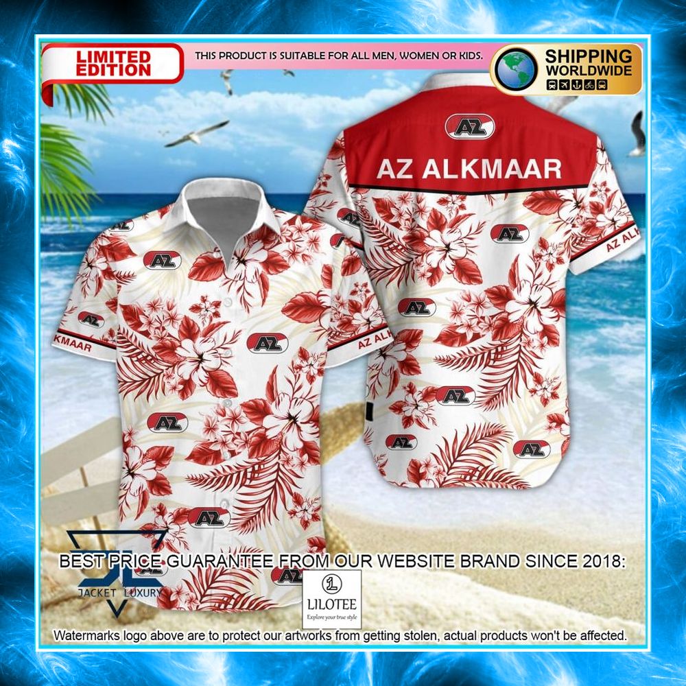 az alkmaar hibiscus hawaiian shirt shorts 1 953