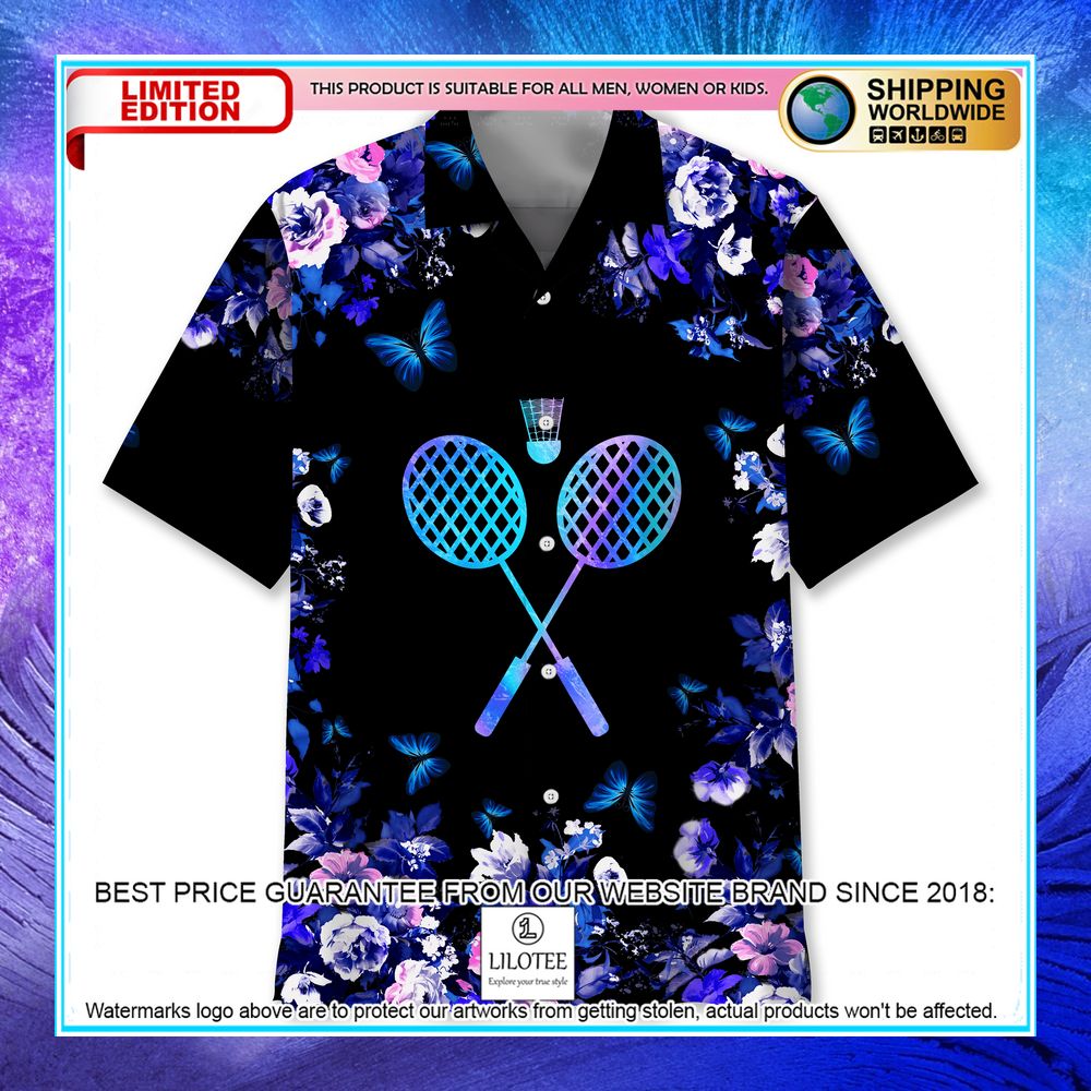 badminton nature hawaiian shirt 1 838