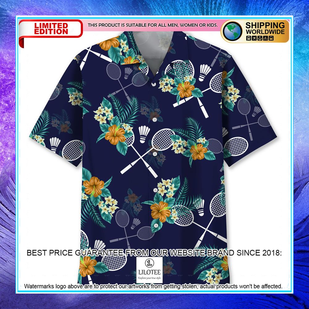 badminton tropical hawaiian shirt 1 580