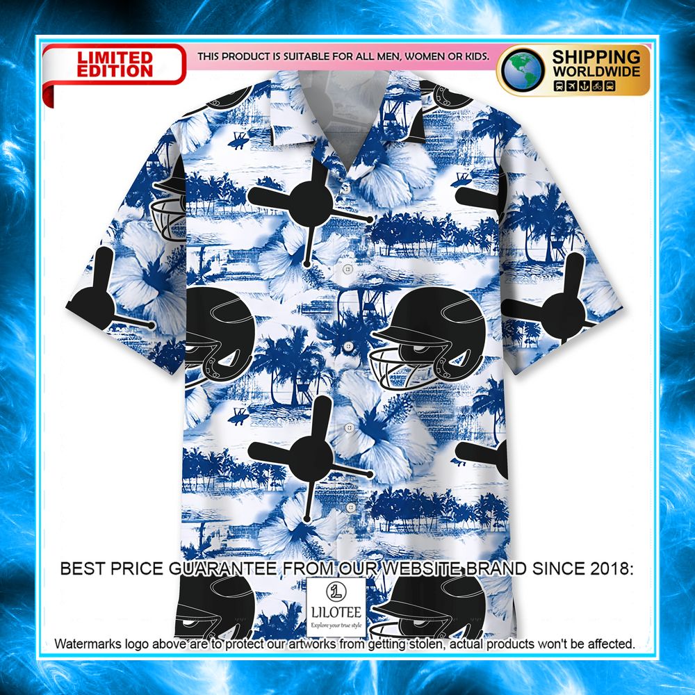 baseball blue nature hawaiian shirt 1 225