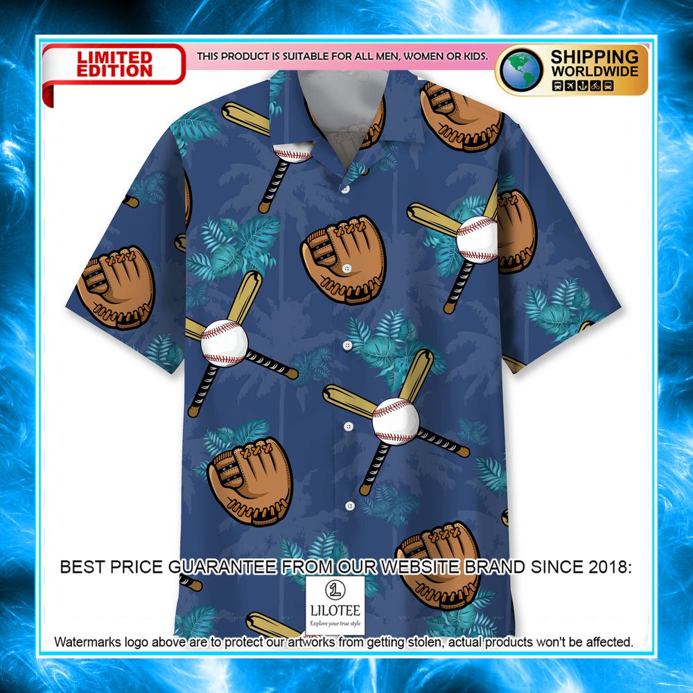 baseball tropical hawaiian shirt 1 474