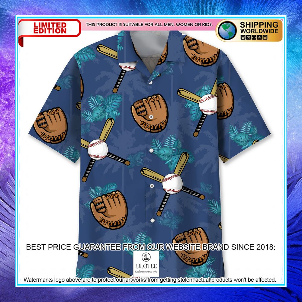 baseball tropical hawaiian shirt 1 486