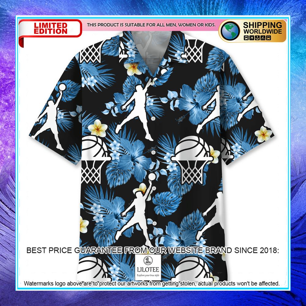 basketball hibiscus hawaiian shirt 1 933
