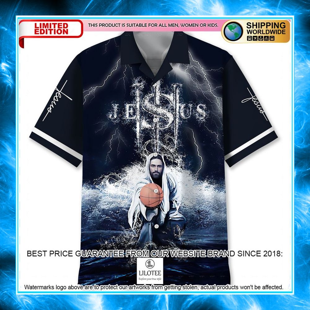 basketball jesus hawaiian shirt 1 898