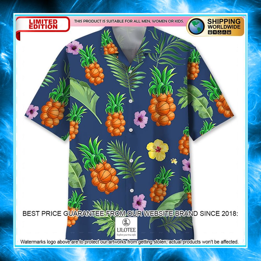 basketball pineapple hawaiian shirt 1 285