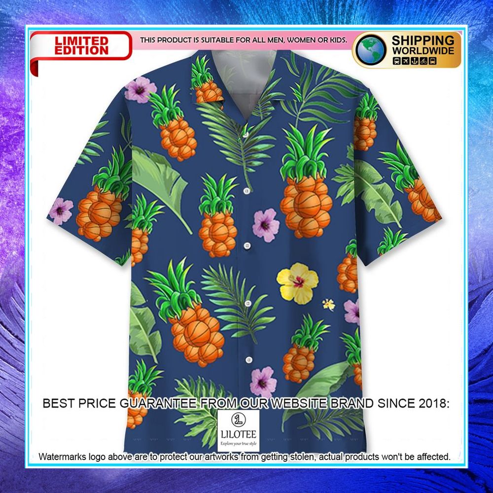 basketball pineapple hawaiian shirt 1 294