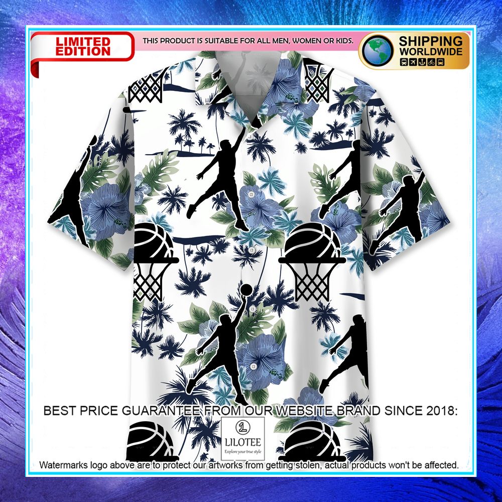 basketball white nature hawaiian shirt 1 273