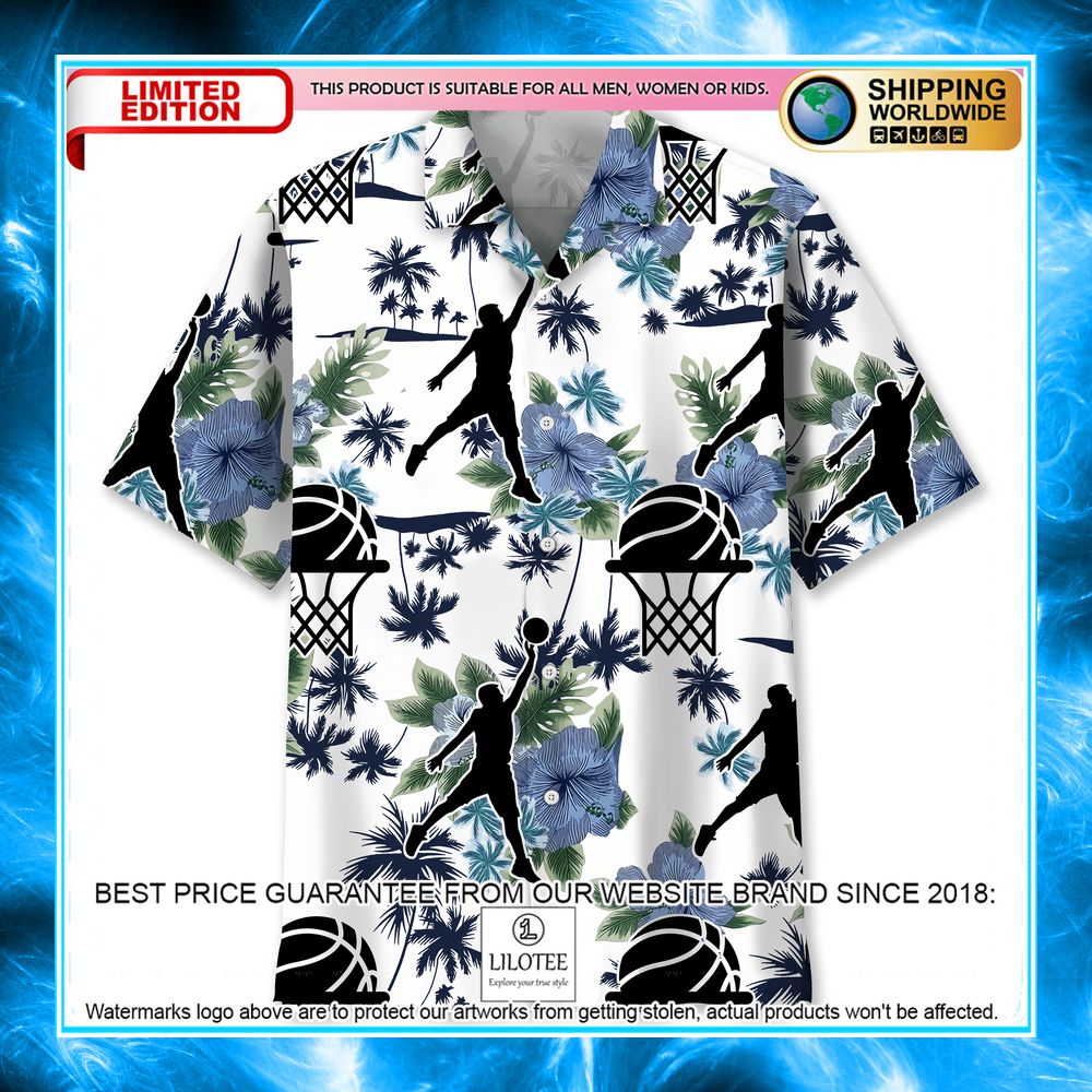 basketball white nature hawaiian shirt 1 660