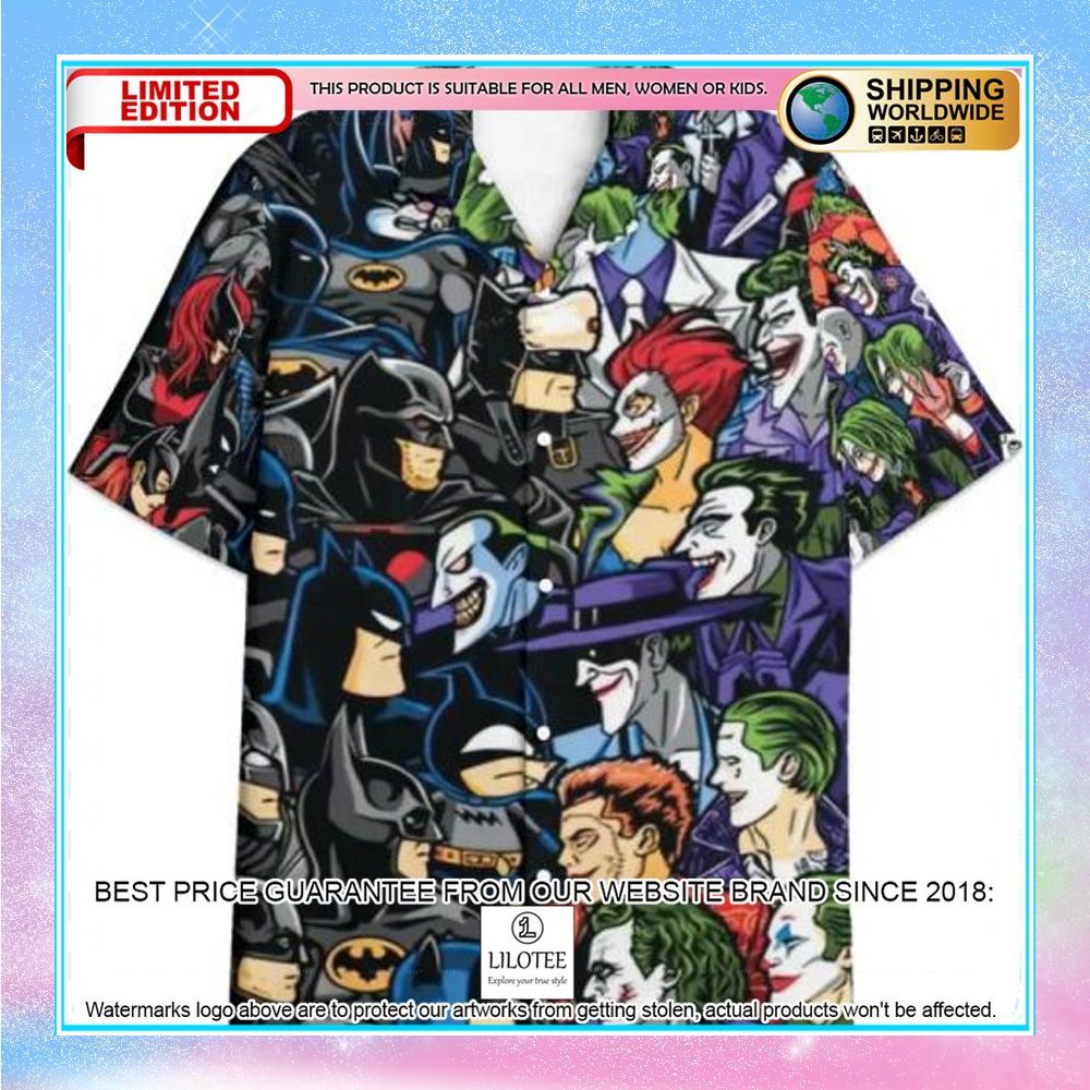 batman vs joker hawaiian shirt 1 332