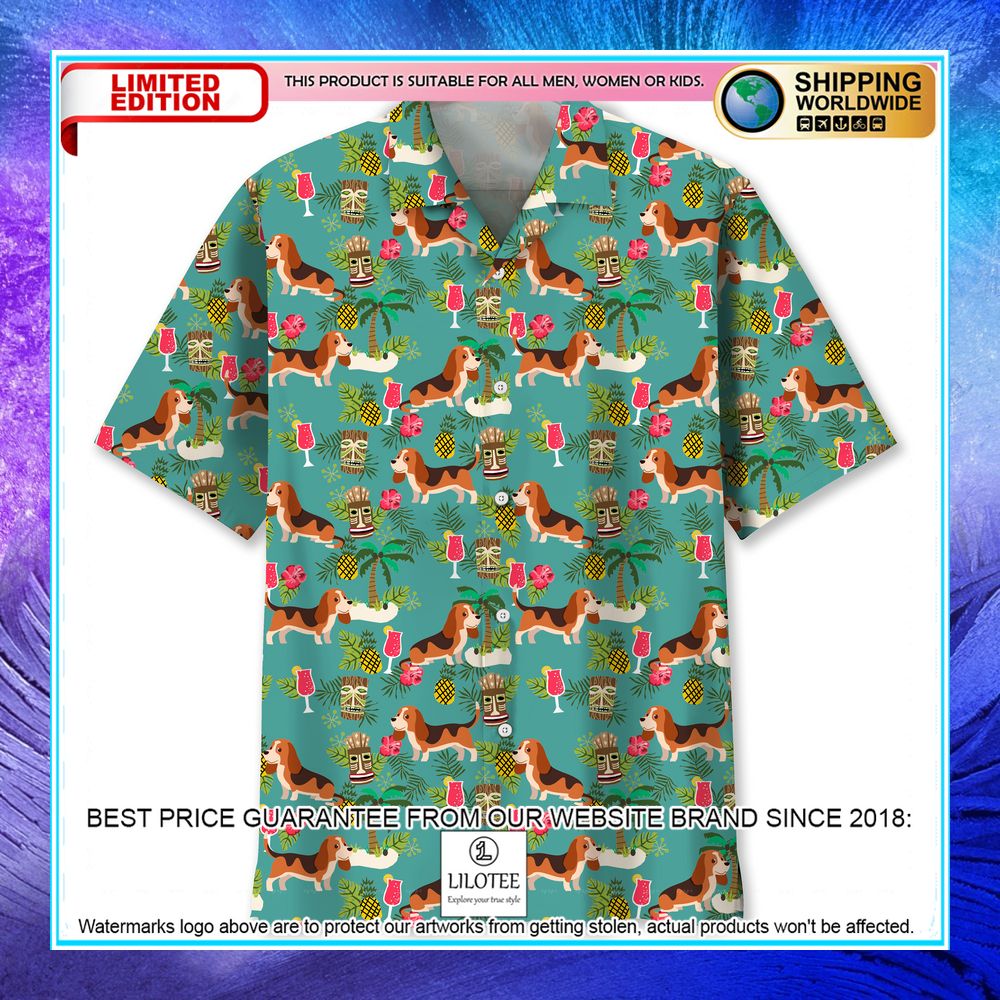 beagle beach greenhawaiian shirt 1 220