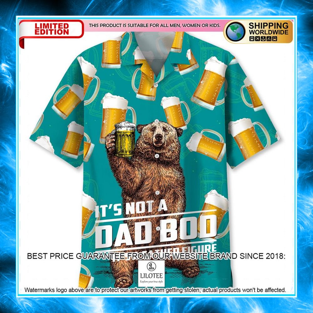 beer dad bod hawaiian shirt 1 706