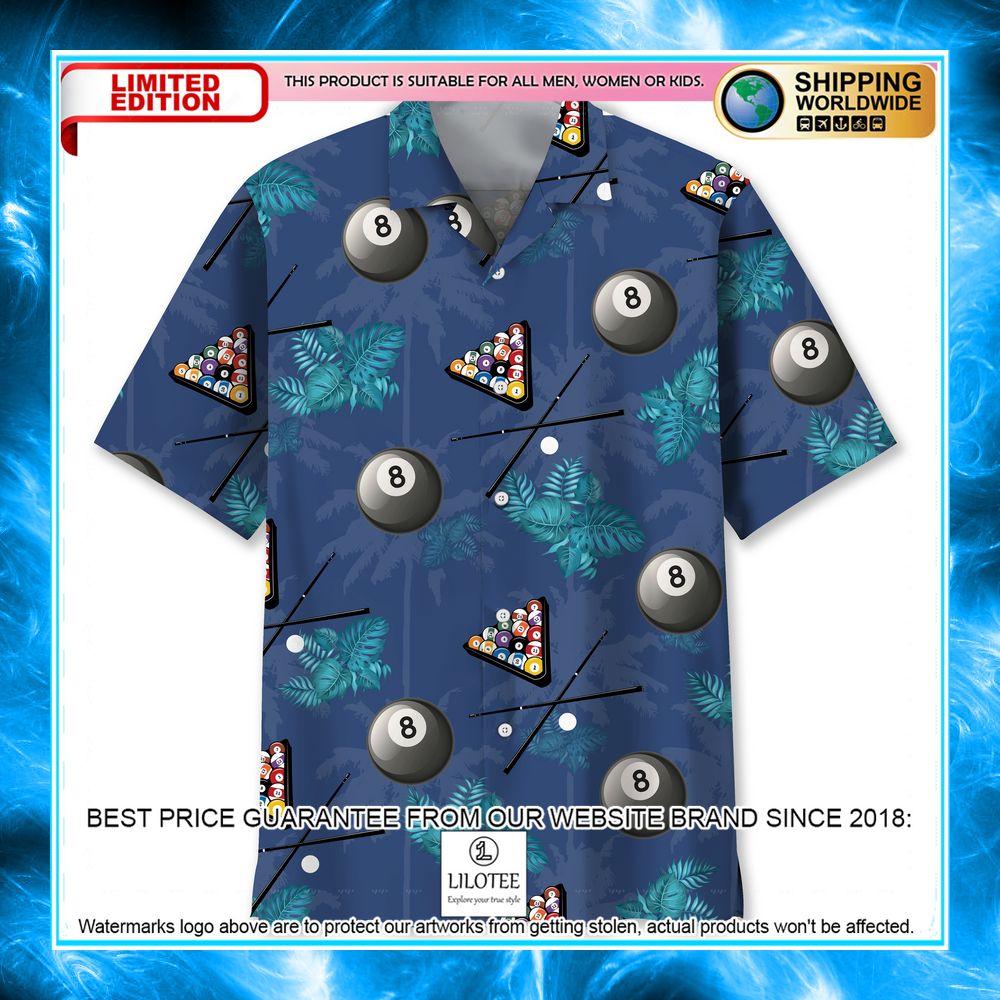 billiard tropical hawaiian shirt 1 601