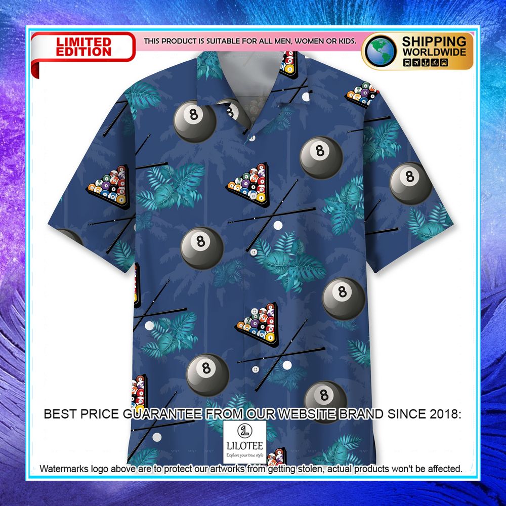 billiard tropical hawaiian shirt 1 878
