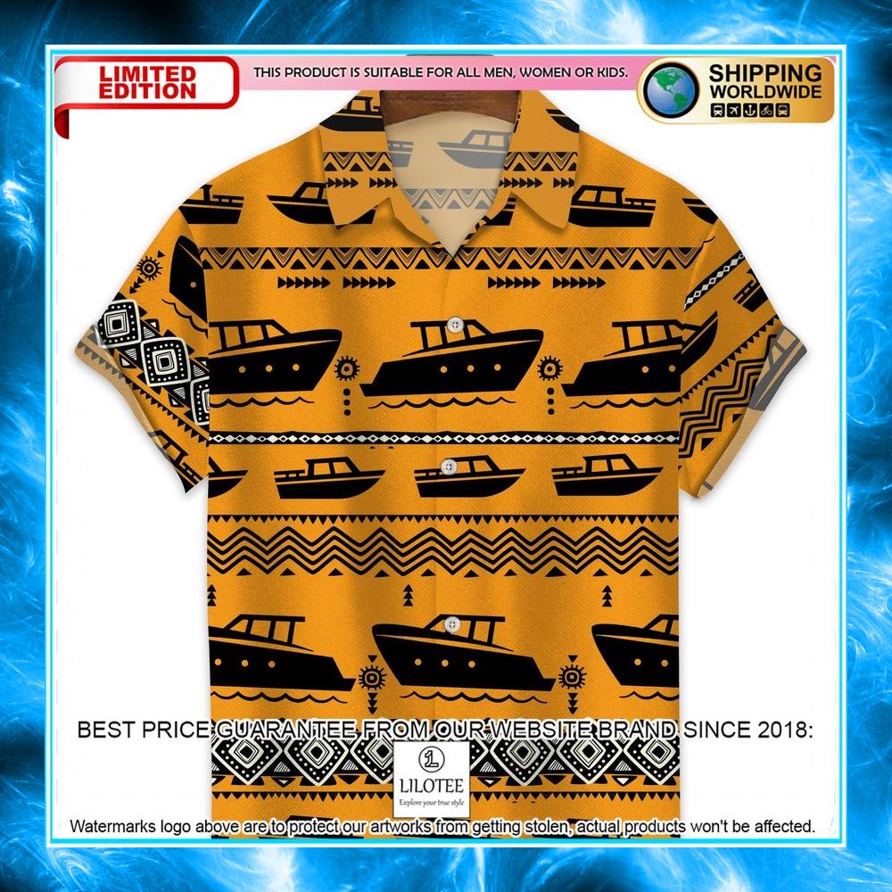 boating egypt partern hawaiian shirt 1 421