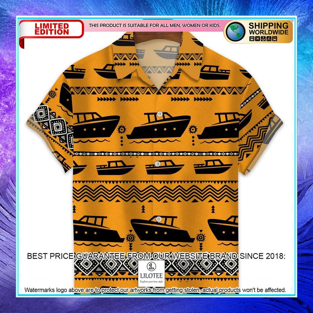 boating egypt partern hawaiian shirt 1 687