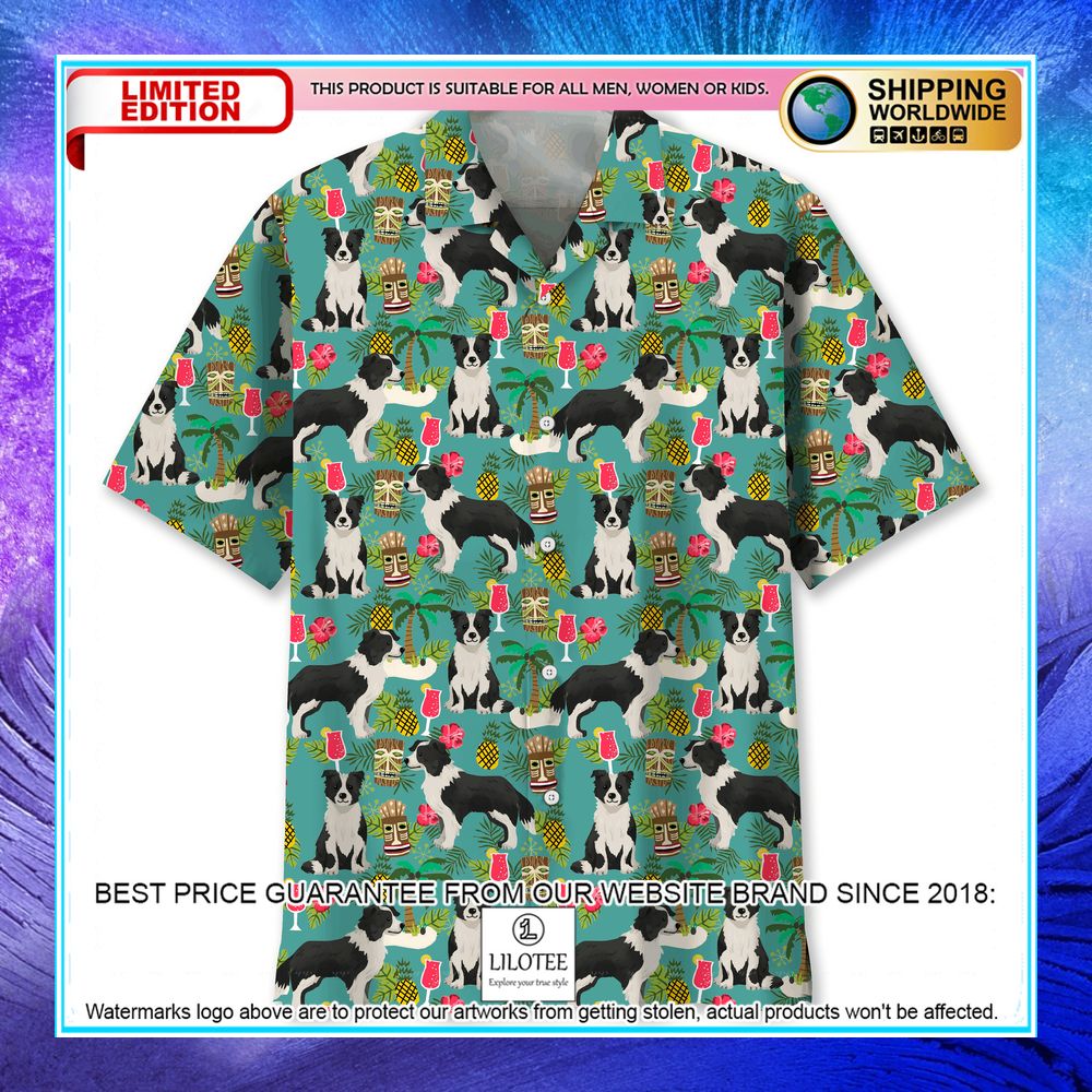 border collie beach hawaiian shirt 1 117