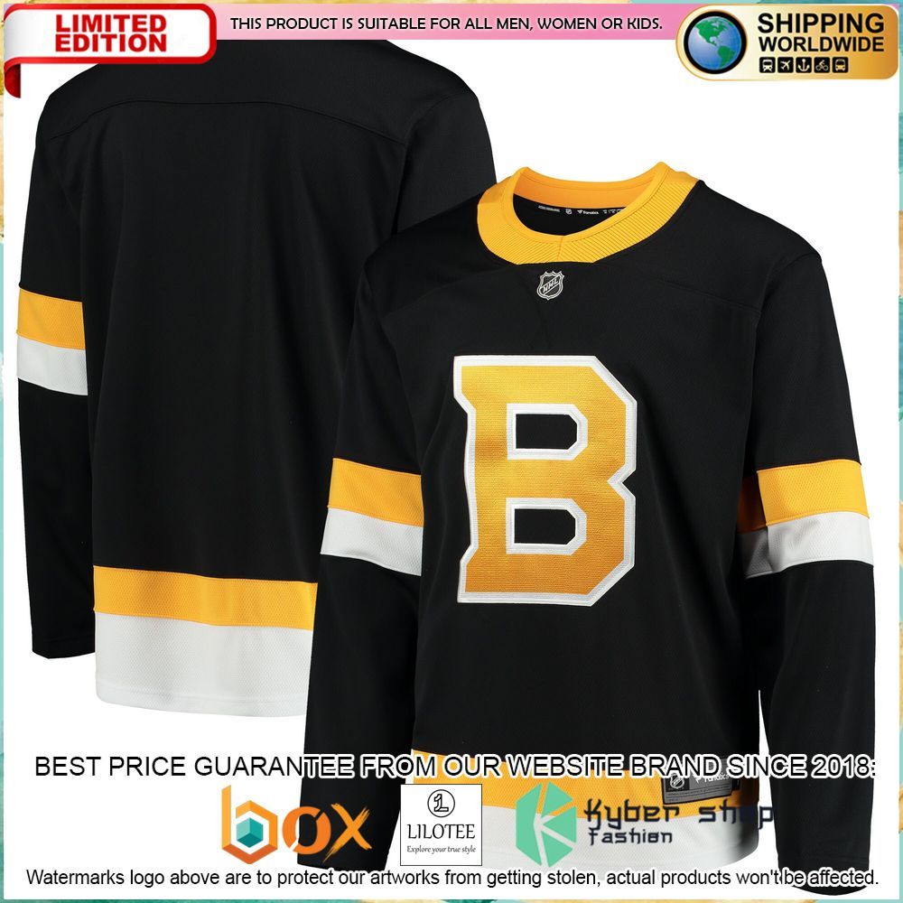 boston bruins alternate 2018 19 breakaway black hockey jersey 1 40