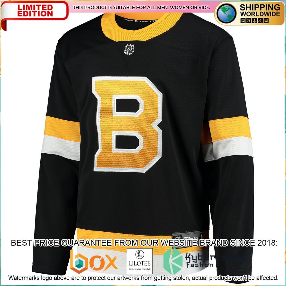 boston bruins alternate 2018 19 breakaway black hockey jersey 2 717