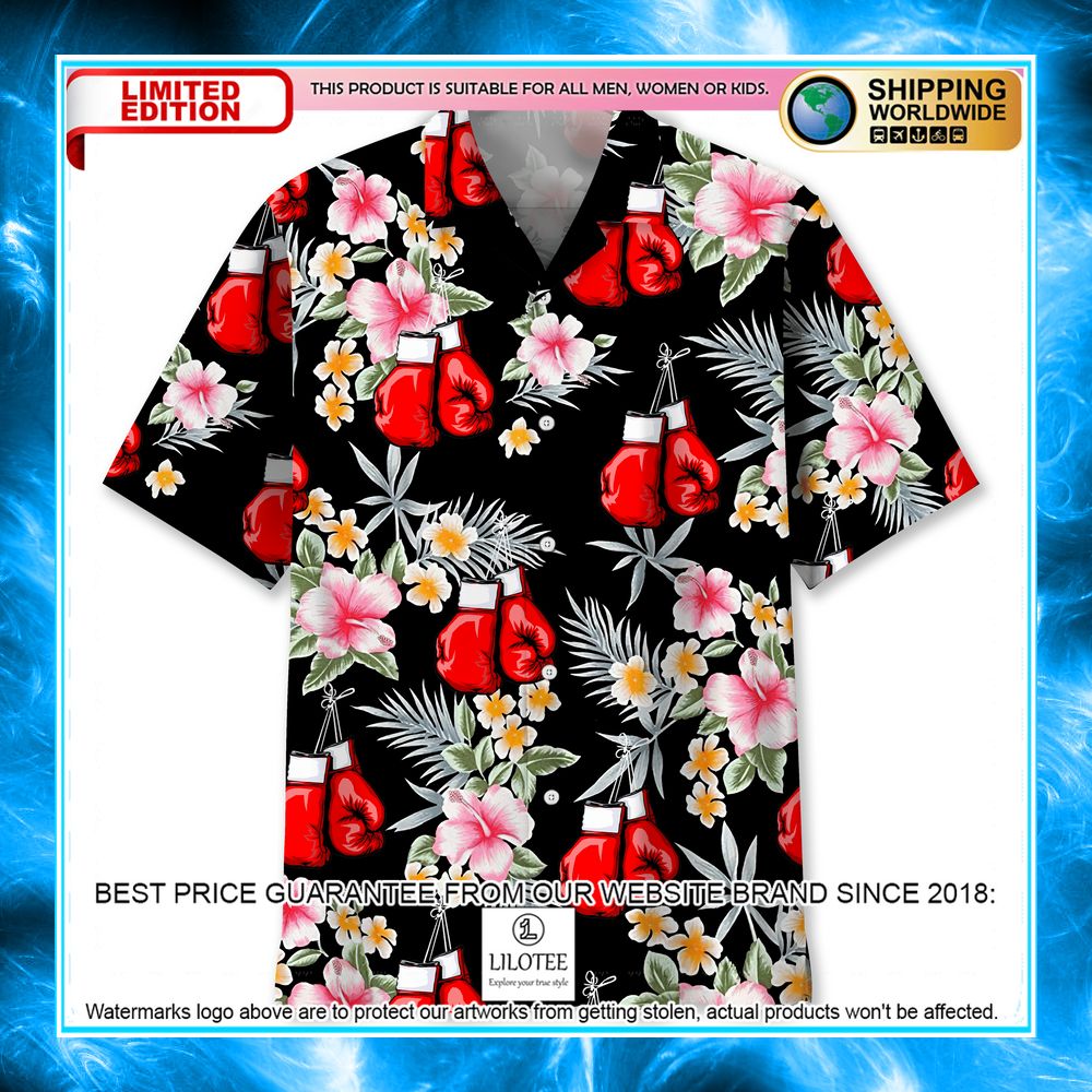 boxing flower hawaiian shirt 1 105