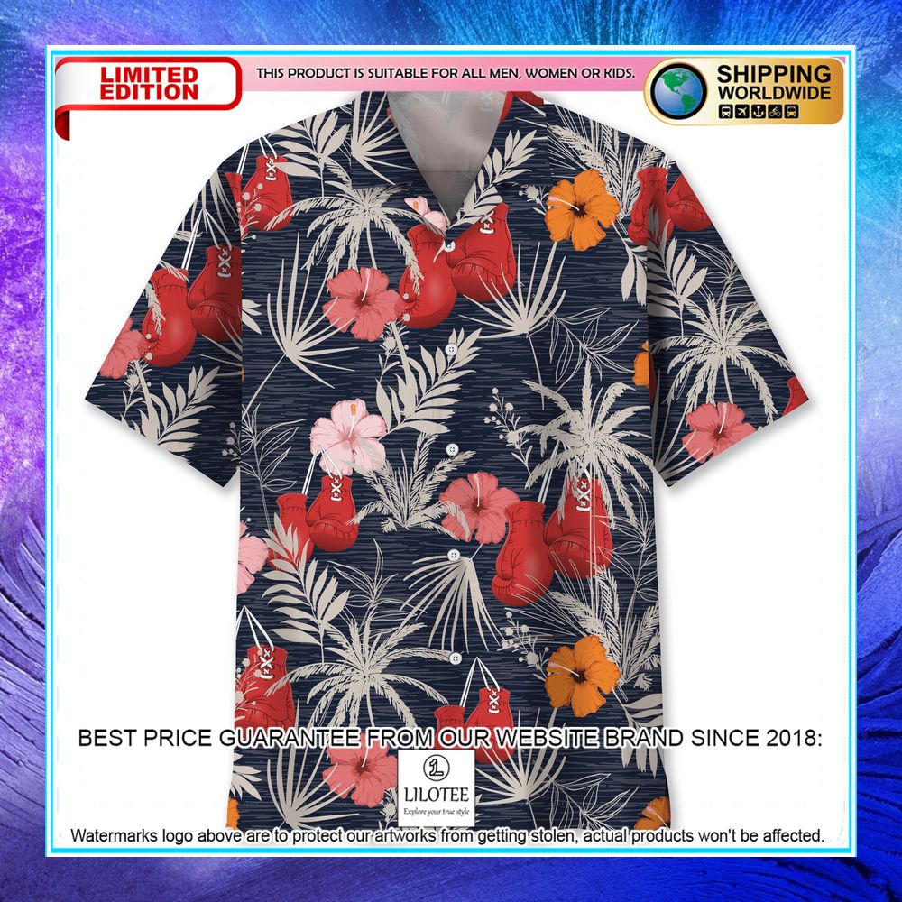 boxing hibiscus hawaiian shirt 1 298