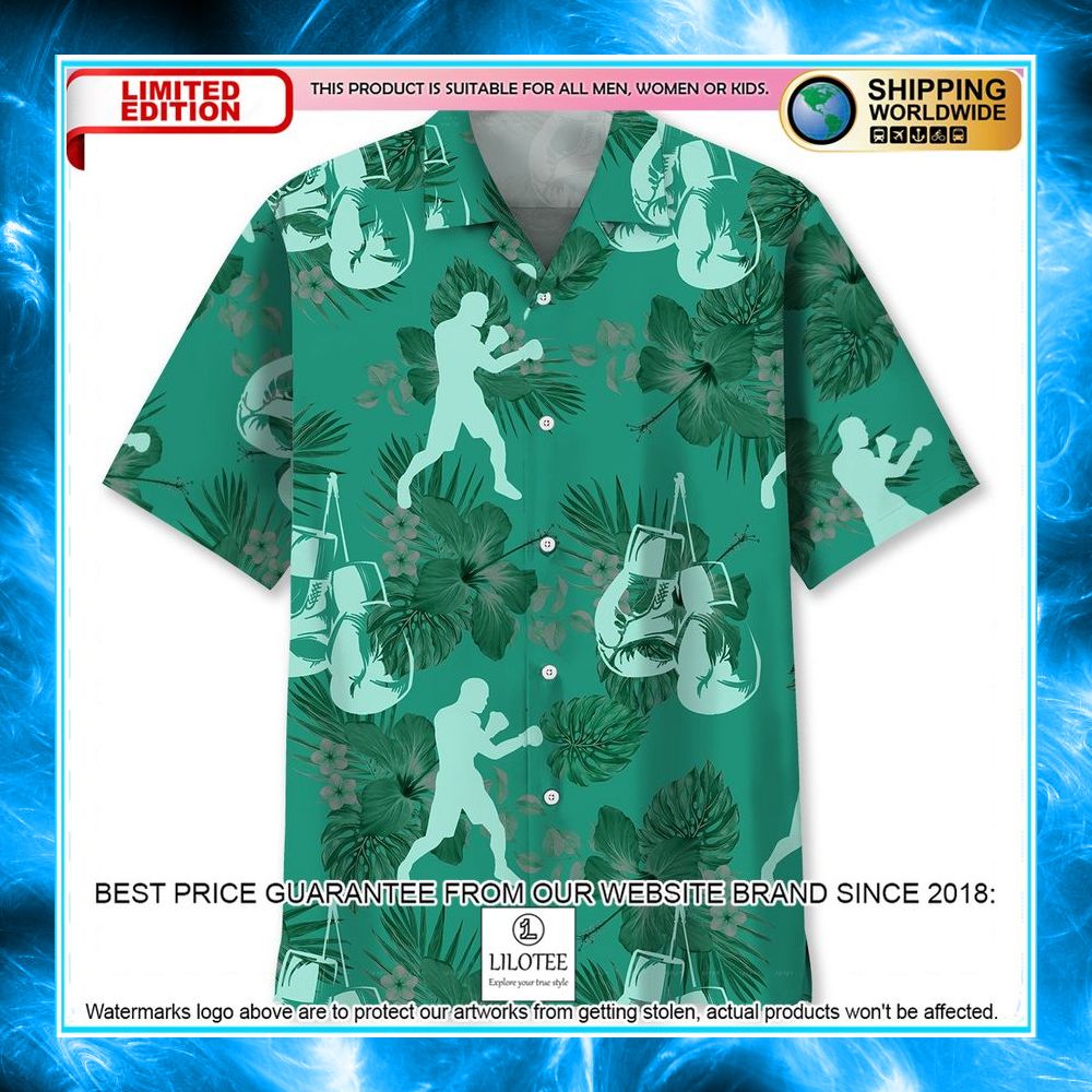 boxing kelly green hawaiian shirt 1 67