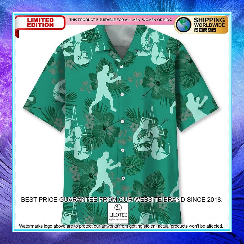 boxing kelly green hawaiian shirt 1 754