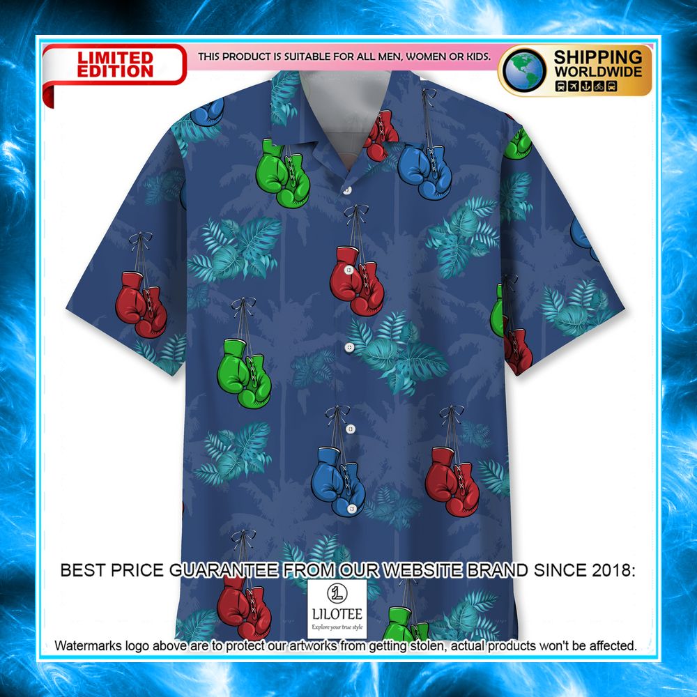 boxing tropical hawaiian shirt 1 364