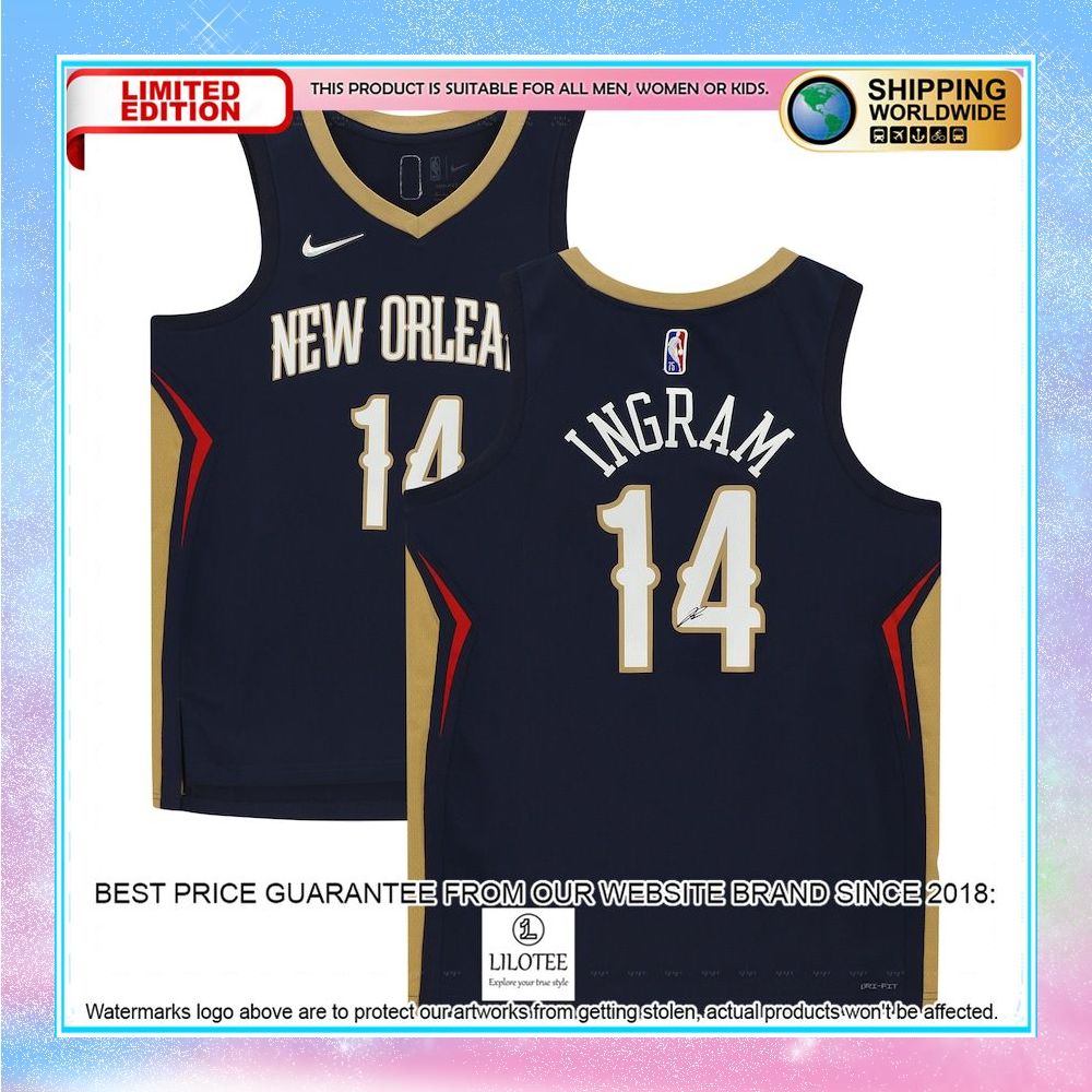 brandon ingram new orleans pelicans nike diamond navy basketball jersey 1 170