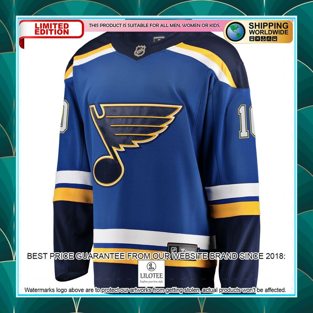 brayden schenn st louis blues breakaway blue hockey jersey 2 838