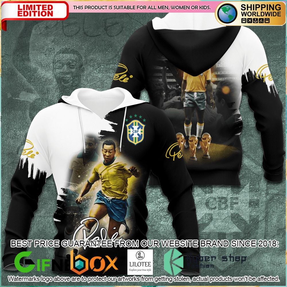 brazil legend pele shirt hoodie 2 984