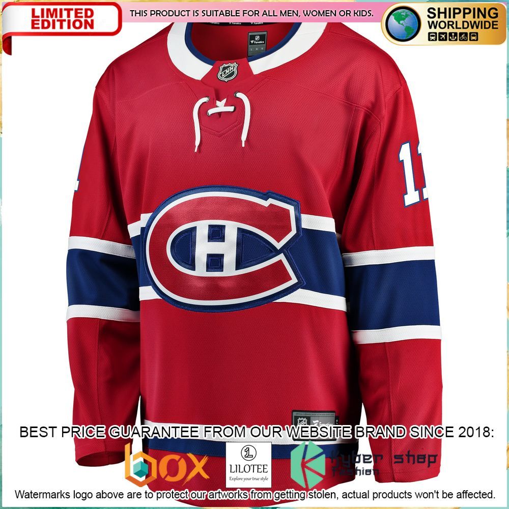 brendan gallagher montreal canadiens red hockey jersey 2 103