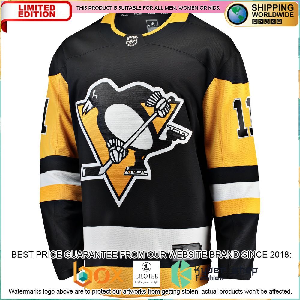 brian boyle pittsburgh penguins black hockey jersey 2 459