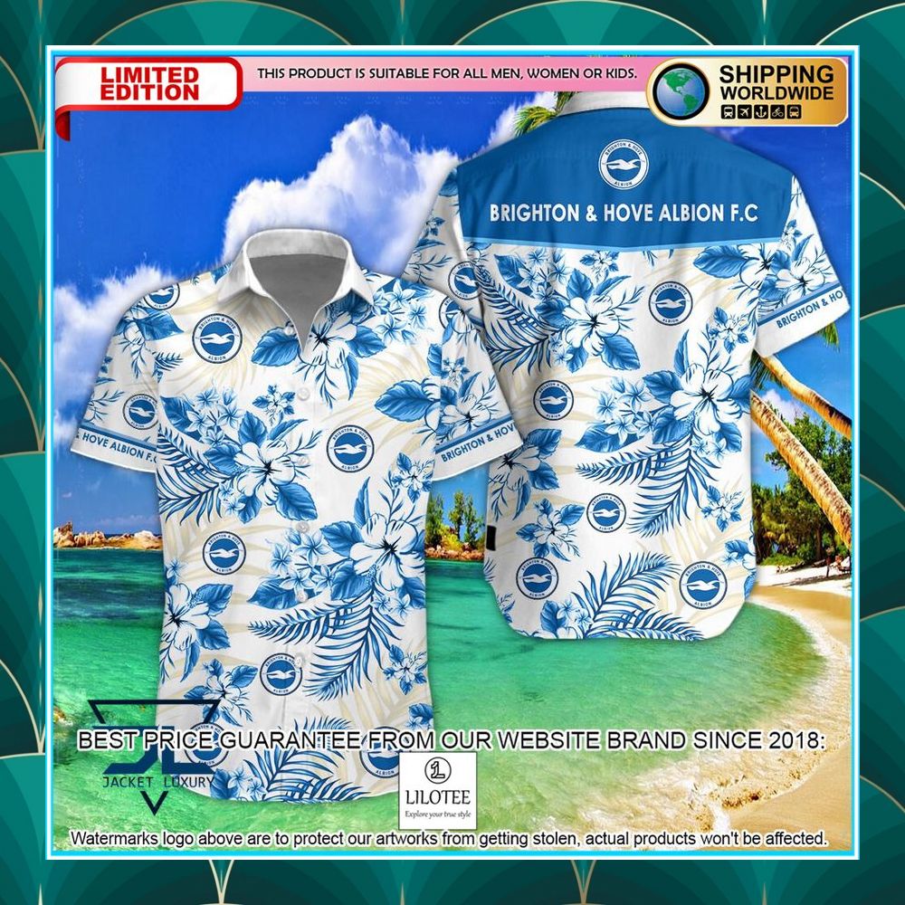 brighton hove albion f c logo hawaiian shirt shorts 1 813