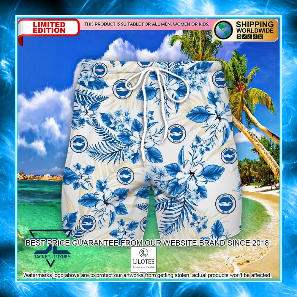 brighton hove albion f c logo hawaiian shirt shorts 2 941
