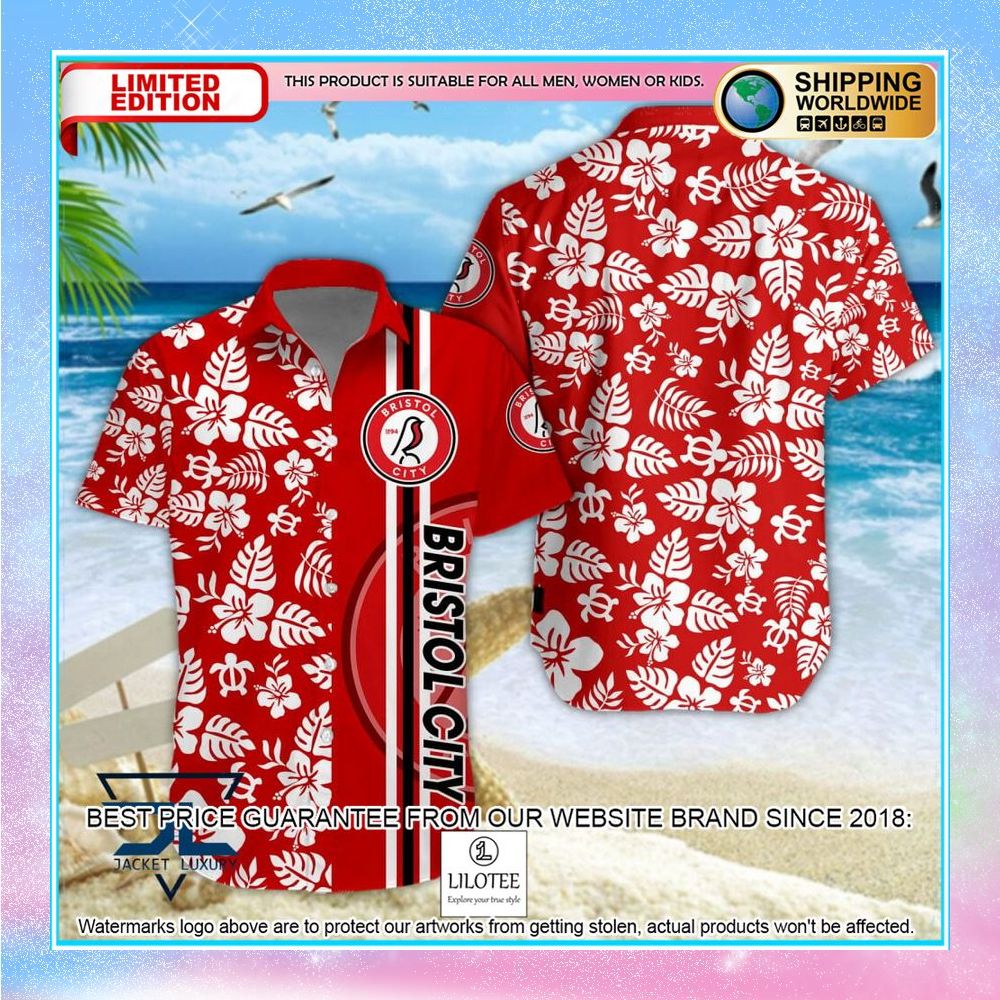 bristol city red hawaiian shirt shorts 1 368