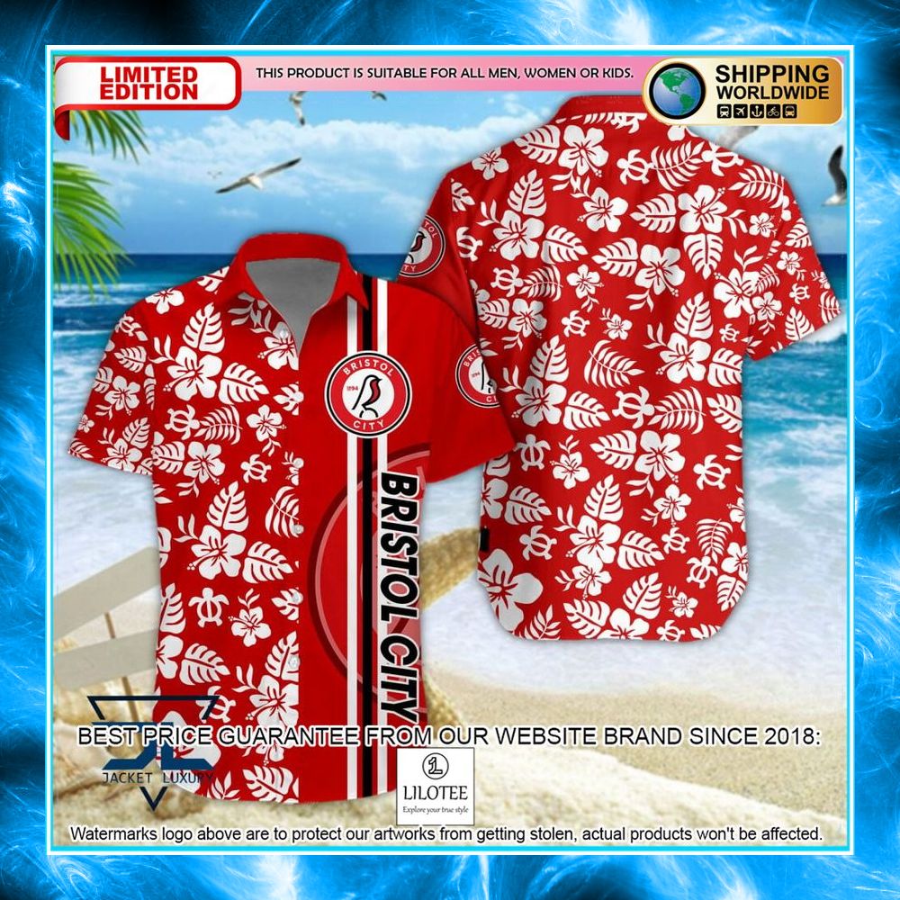 bristol city red hawaiian shirt shorts 1 795