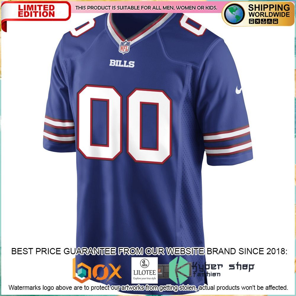 buffalo bills nike custom royal football jersey 2 894