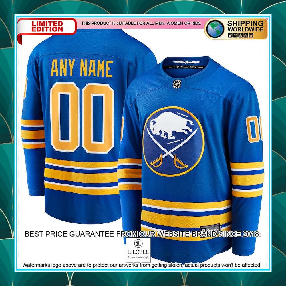 buffalo sabres 2020 21 home custom royal hockey jersey 1 786