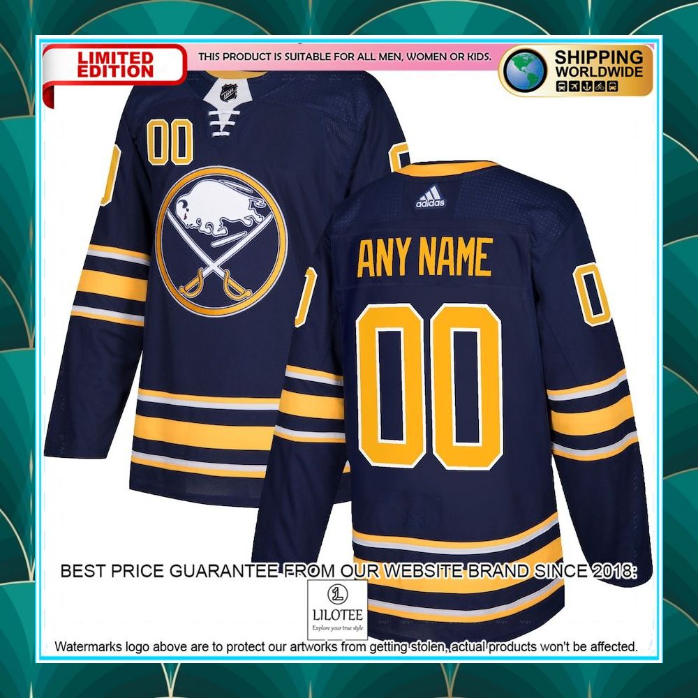buffalo sabres adidas custom navy hockey jersey 1 754