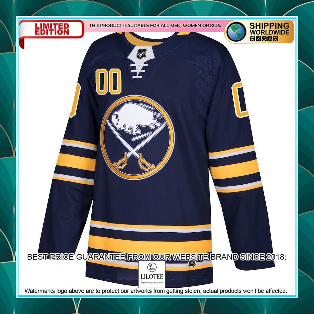 buffalo sabres adidas custom navy hockey jersey 2 414